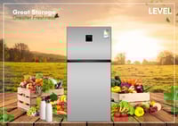 ثلاجة ليفيل بخار بابين 21.5 قدم 606 لتر انفيرتر سل...