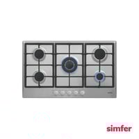 سطح سمفر ستانليس بلت ان ستيل 90 سم غاز 5 عيون مودي...