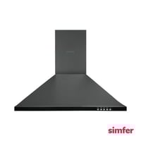 شفاط سمفر 60 سم ستانلس اسود بلت ان - 102366