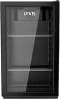 ثلاجة عرض زجاجي ليفيل اسود 90 لتر - 106351