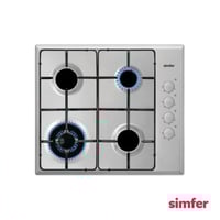 سطح سمفر ستانليس بلت ان ستيل 60 سم غاز 4 عيون مودي...