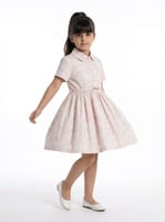 فستان روزا الكلاسيكي مع قبعة