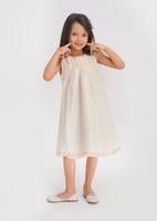 فستان بيج مزين بشرائط