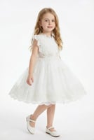 فستان بيبي بصدرية ورود