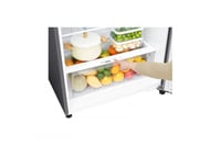 ثلاجة بفريزر علوي 17,9 قدمًا مكعبًا ، لون فضي بلات...