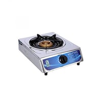 كريبتون موقد غاز من الستانلس ستيل الجذاب – أسود وف...