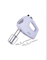 خلاط يدوي كهربائي كيون 5 سرعات 300 واط ابيض KHR/50...