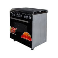 بيسك فرن غاز, 5 عين, 60*90 سم, شواية, استيل - BO-U...