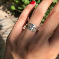 شخصية مخصصة محفورة هدايا مجوهرات خواتم للنساء