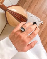 خاتم ملكي باسم مصنوع من الفضه الإسترليني عيار 92