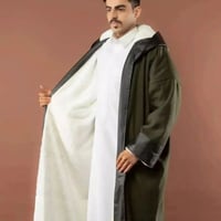 فروة شتوية رجالية فاخرة - فرو داخلي دافئ وأنيق