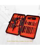 طقم مقص أظافر 15 في 1 مبرد أرجح، مبرد منظف أظافر ل...