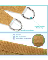 مظلة شمسية مثلثة الشكل مقاس5متر في 5متر في5متر