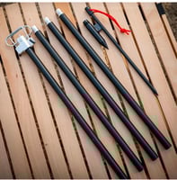 عمود إضاءة مزدوج الرأس قابل للسحب