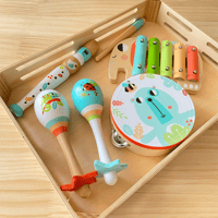 توكي توي | مجموعة أدوات موسيقية خشبية مكونه 6 قطع...