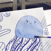 توكي لاند | لوحة تلوين كانفس للاطفال مع الوان – قن...