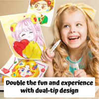 جار ميلو | أقلام تلوين ماركر برأس مزدوج - 24 لون