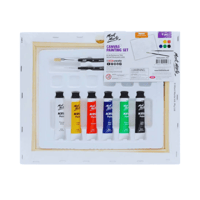 مونت مارت | لوح كانفس مع ألوان وفرشه من 9 قطع - طب...