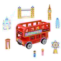 توكي توي | لعبة باص لندن الخشبي مع السائق والركاب...