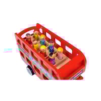 توكي توي | لعبة باص لندن الخشبي مع السائق والركاب...