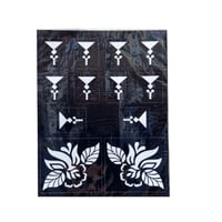 لصقات نقش حناء للكف والاصابع النجمة الذهبية