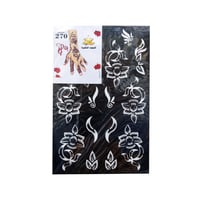 لصقات نقش حناء بناتي لليدين النجمة الذهبية