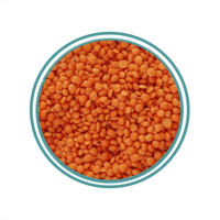 عدس احمر 1كجم