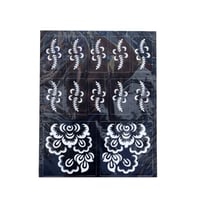 لصقات نقش حناء للكف والاصابع النجمة الذهبية