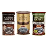 مجموعة قهوة نوري توبلار قهوة تركية (سادة + بلمستكة...