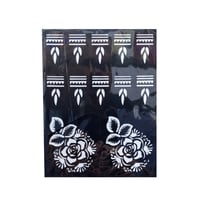 لصقات نقش حناء للكف والاصابع النجمة الذهبية