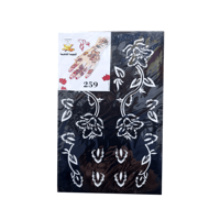 لصقات نقش حناء بناتي لليدين النجمة الذهبية