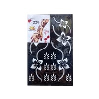 لصقات نقش حناء بناتي لليدين النجمة الذهبية