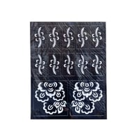 لصقات نقش حناء للكف والاصابع النجمة الذهبية