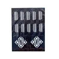 لصقات نقش حناء للكف والاصابع النجمة الذهبية