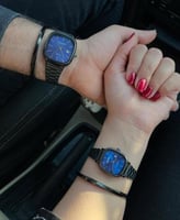 كاسيو LTP كبلز اسود مينا ازرق