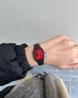 كاسيو LTP كبلز اسود مينا عنابي