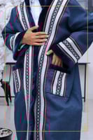 فروة شتوية كحلي مميزه مبطنه بفرو أرنب