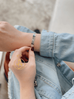 اسوارة بلون فضي - غير قابلة للصدأ