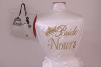 روب حرير للعروس أو الميك إب