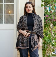 سكارف لويس فيتون مصنوع من قطن مع حرير