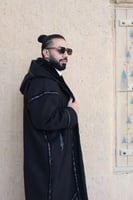 فروة جوخ ملكية بتطريز جلدي فاخر