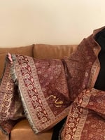 شال كشميري تطريز بالاسم