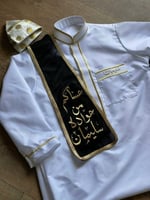 ثوب أطفال مع وشاح بتصميم أنيق