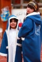 فروة شتوية للاطفال ازرق