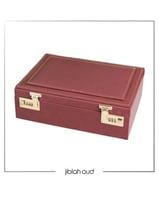 علبة جلد 2 كيلو مع قفل ( أحمر )