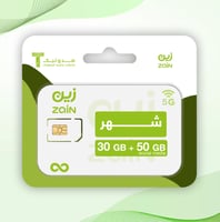 30GB + 50GB صالحه لمدة شهر زين
