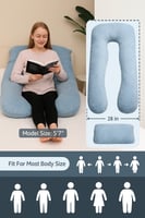 وسادة الحمل على شكل حرف U للدعم الكامل وراحة الجسم...
