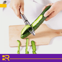 أداة تقطيع وتقشير من قطعتين