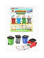 4 قطع مصغرة لعبة صندوق القمامة صندوق القمامة المرك...