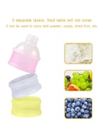 علبة مسحوق حليب الأطفال قابلة للفصل مكونة من 3 طبق...